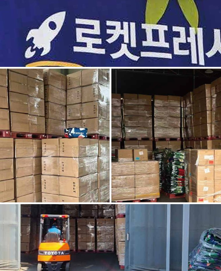 로켓프레시 보냉가방과 물류 창고 출고 현장